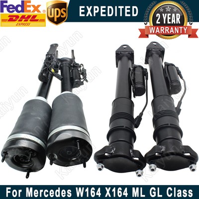 4PCS Front Rear L+R Air Suspension Shocks with ADS For Mercedes W164 X164 ML GL