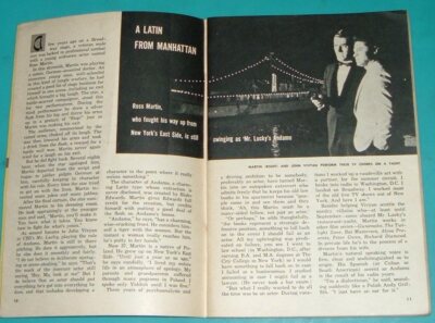 1960 TV ARTICLE ~ ROSS MARTIN LATIN FROM MANHATTAN JOHN VIVYAN MR LUCKY SERIES