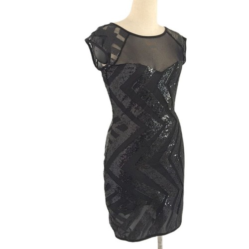 New Ladies Golden Sequin Sleeveless Short Dresses Plaid Club Wear UK Size 8 - 16 - Picture 14 of 21