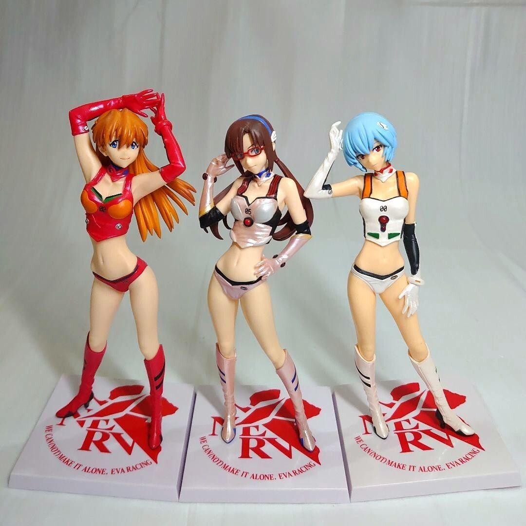 Shin Evangelion Limited Edition Race Queen Figure Asuka & Mari