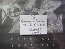 NOS Replacement Square Watch Crystal Various Sizes NOS 9.5 mm - 25.8 mm 