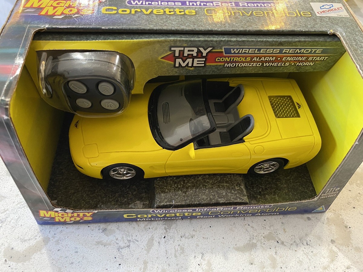 RARE Mighty Mo's Toy Max Remote Racer Yellow 1998 Corvette w