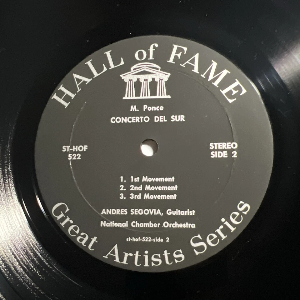 Andres Segovia - Concerto in D Major -FIRST PRESS Vinyl Tedesco Ponce Classical - Image 4 of 4