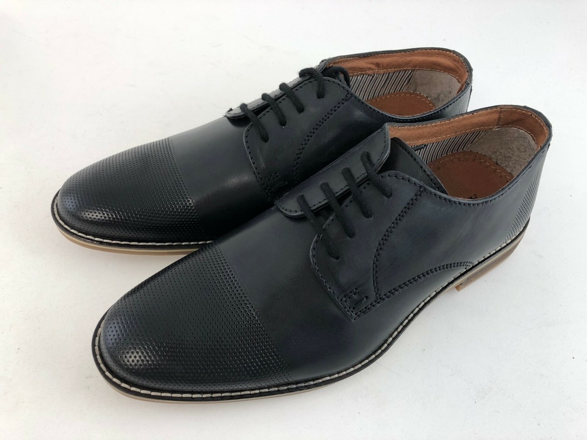 Alfani Mens Chadwick Leather Lace up Casual Oxfords, Size 8.5 Alfani Chadwick Dress Oxford Shoes Mens 10.5 M Casual Cap  main image 2