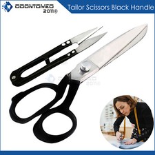 9 inch dressmaker scissors Black sharp shears cutting fabric sewing tailoring