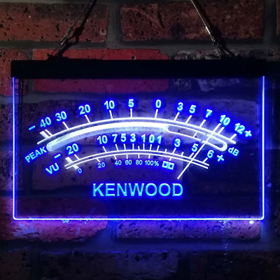KENWOOD Logo LED Neon Light Sign for Audio Video Technic store studio 2 Colors