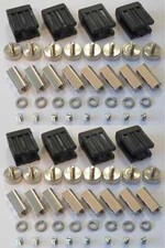 8xLed Fassung Lampenhalter für GX5,3 Led oder Halogen schwarz 12 Volt