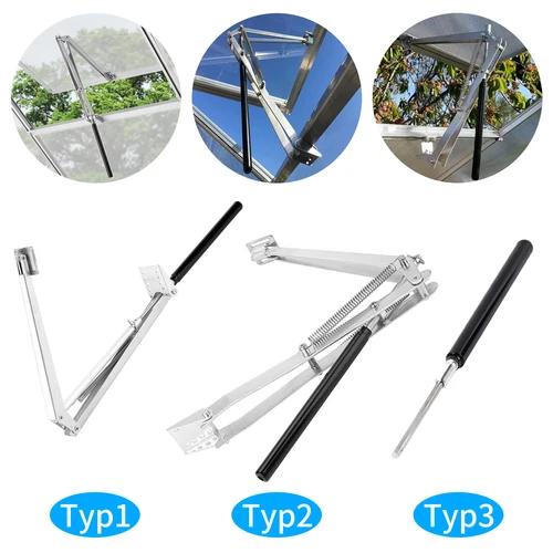 2x Abridor de ventana automático Ventilador de techo Cama temprana Elevalunas Invernadero 7 kg - Imagen 2 de 11