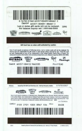 outback gift card balance phone number