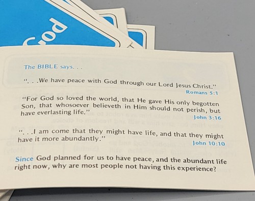 10 Billy Graham Evangelistische Religion Schritte zum Frieden mit Gott Broschüre Broschüren - Bild 5 von 5