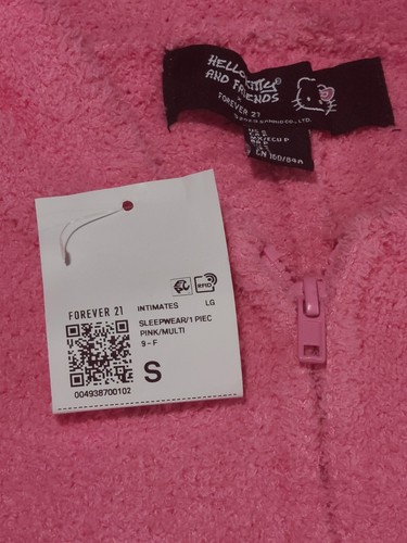 Hello Kitty My Melody Pajama Romper Ears Pink Adult Size Small Forever 21 NWT - Picture 5 of 12