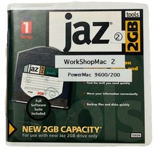 Iomega Jaz 2GB Disk Cartridge w/ Original Case Used Blank Media Vintage Storage