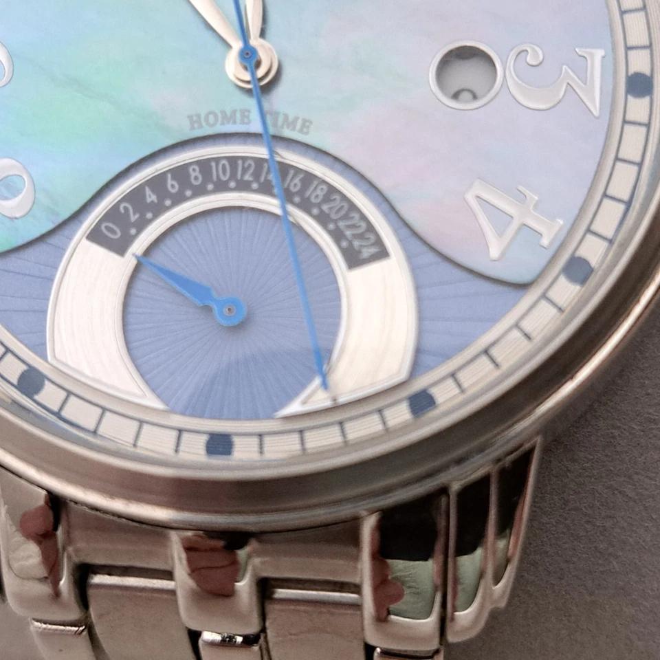 Reloj Pulsera Hombre Stuhrling Original Legacy 229 Clásico Cuarzo MOP 44mm Foto 3 de 4