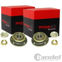 2X Metzger Radlager Satz Hinten Beidseitig Passend FÜR CitroËN Berlingo Xsara