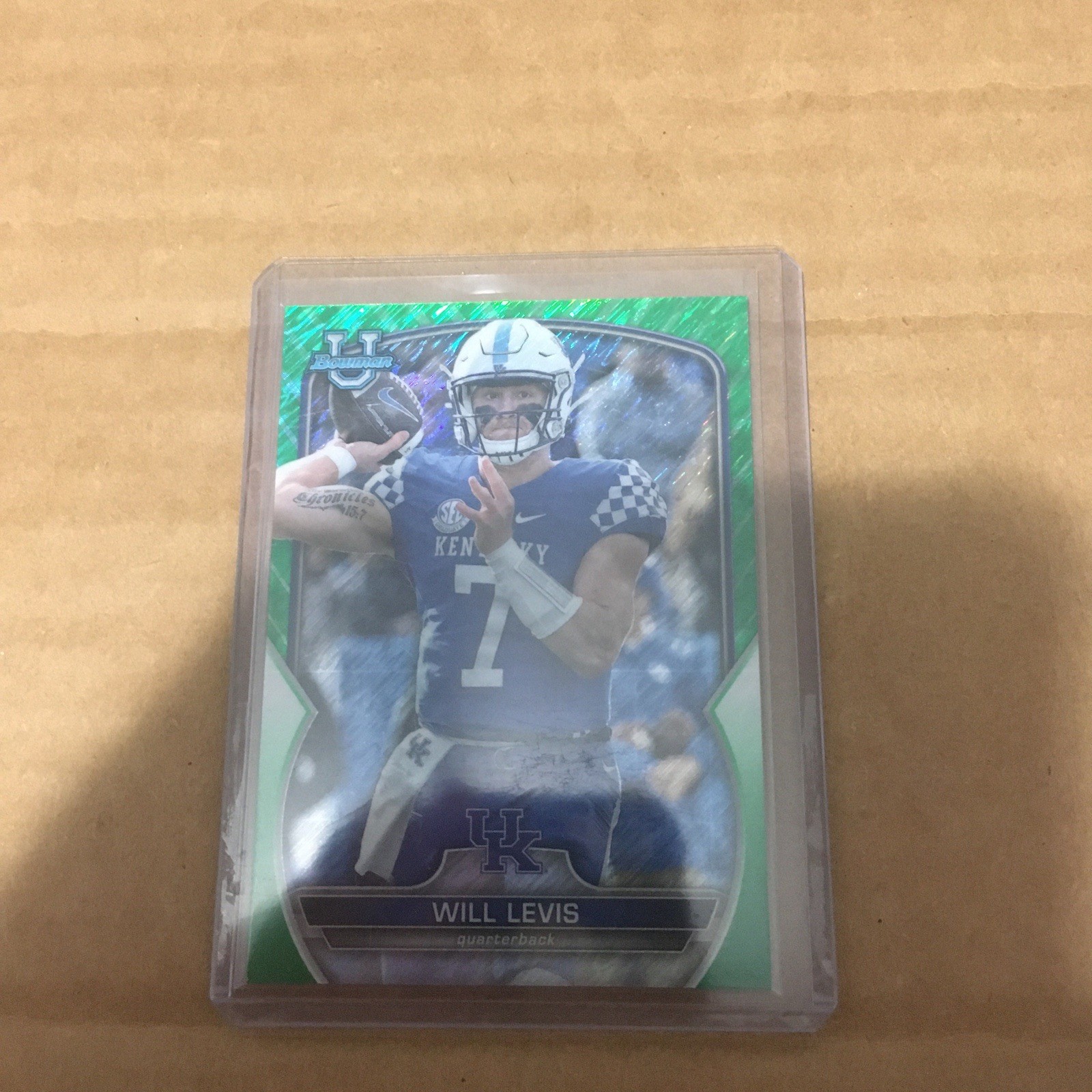 2022 Bowman U Chrome Green Refractor /99 Will Levis #5