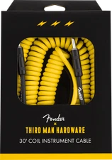Fender x Third Man Hardware 30' Coiled Instrument/Guitar Cable, Yellow