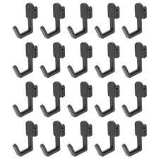 20 Pcs Plastic Hook Pegboard Hooks for Hanging Garage Hanger Storage