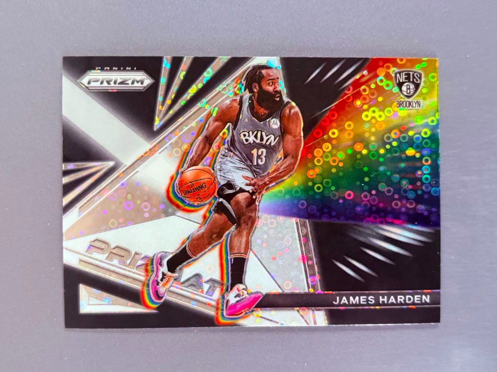James Harden 2021-22 Panini Prizm Prizmatic Disco Prizm #3