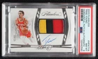 2023-24 Panini Flawless Horizontal 19/25 Trae Young #HPA-TYA PSA 8 Patch Auto