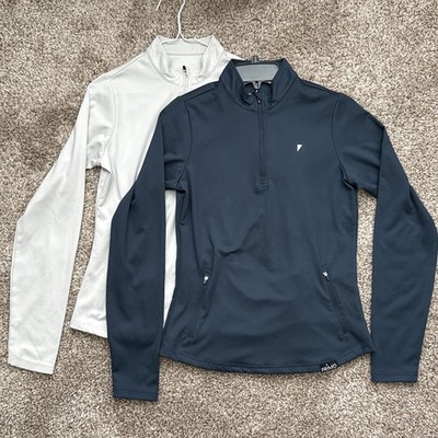 2x Primo Quarterzip Pullover Women's Small Performance Stretch Golf Casual