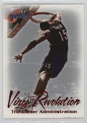 2000-01 Fleer Game Time Vince And The Revolution Vince Carter #10VR HOF 2cb