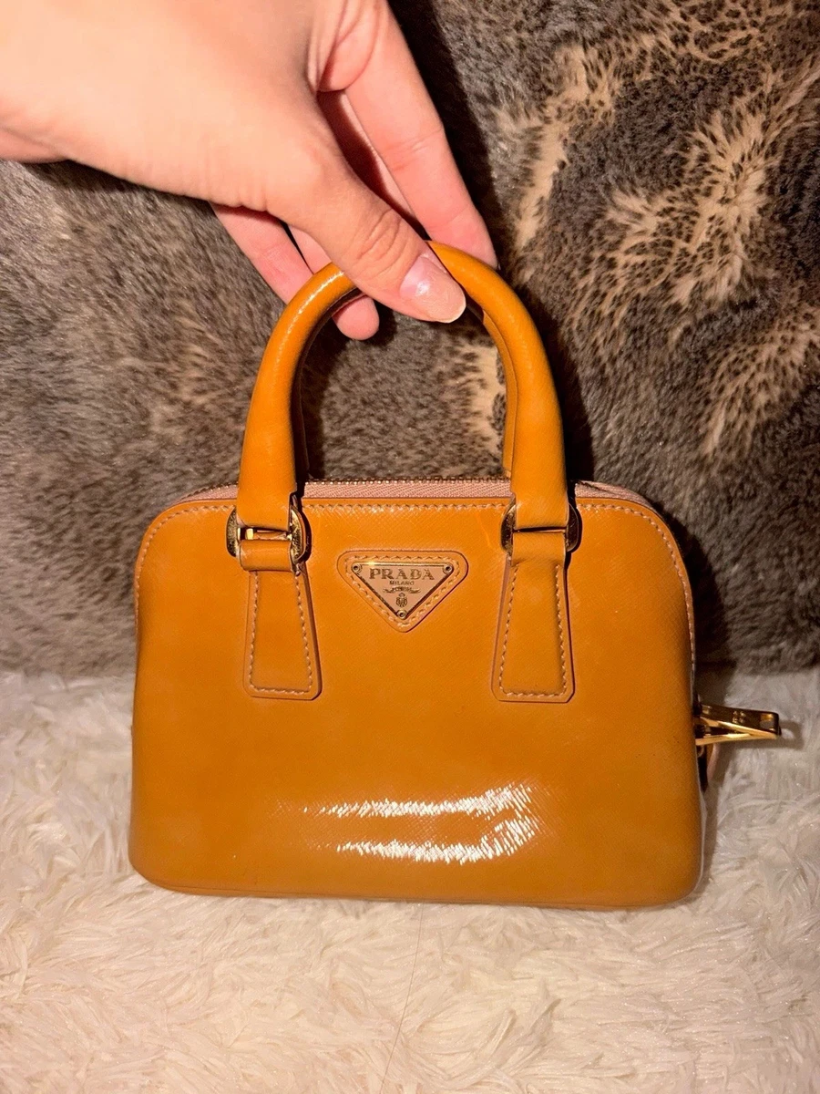 PRADA Patent Satchel/Top Handle Bag Bags & Handbags for Women for