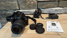 Nikon D60 DSLR Camera 18-55 mm Lens Charger Memory Card