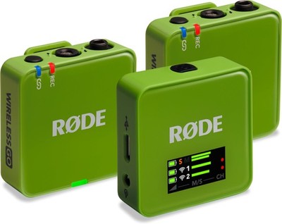 RØDE Wireless GO (Gen 3) Green kompakt Digital 2-Kanal Drahtlos-Mikrofonsystem