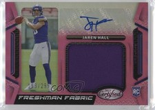2023 Certified Freshman Fabric Signatures Mirror Pink /299 Jaren Hall Auto b8h