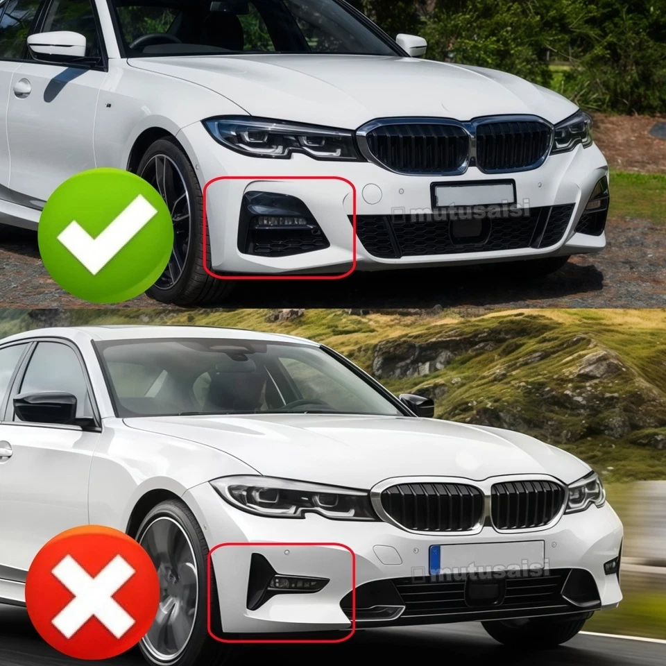 Para BMW 3 G20 Touring G21 M Sport M340i 18-22 de separador de labios delanteros - Imagen 2 de 4