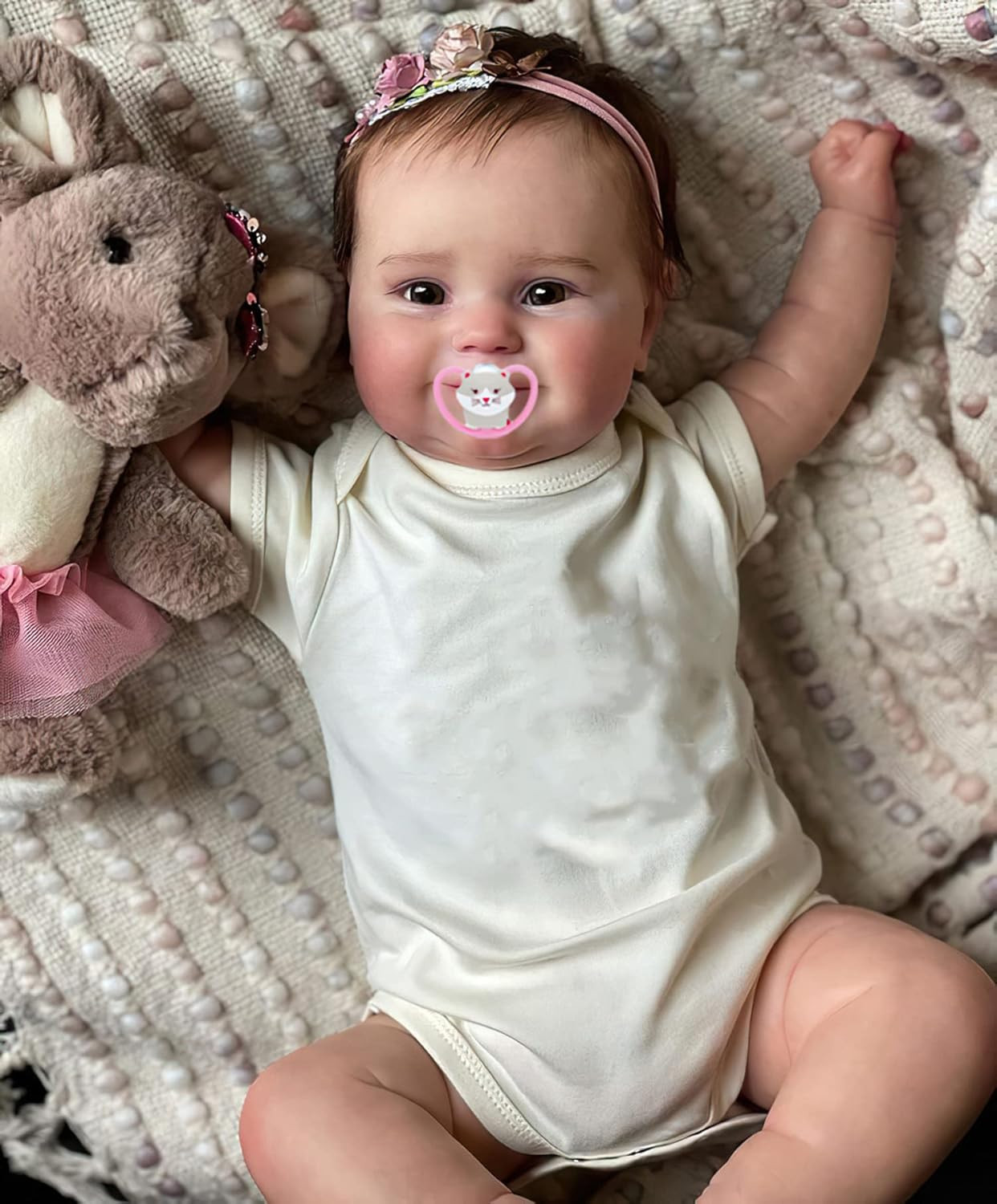TERABITHIA 20" Lifelike Reborn Baby Doll Full Body Silicone 