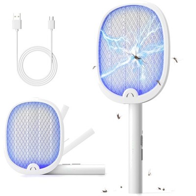 YISSVIC Elektrische Fliegenklatsche extra stark 4000 V  1800mAh 2 in 1 USB-C