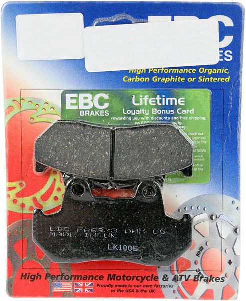 "BremsbeläGe \"Fa\" Organisch EBC Honda Cbx/Vf/Vfr/Cbr/Cb/Vt/Gl Fa069/3"-image