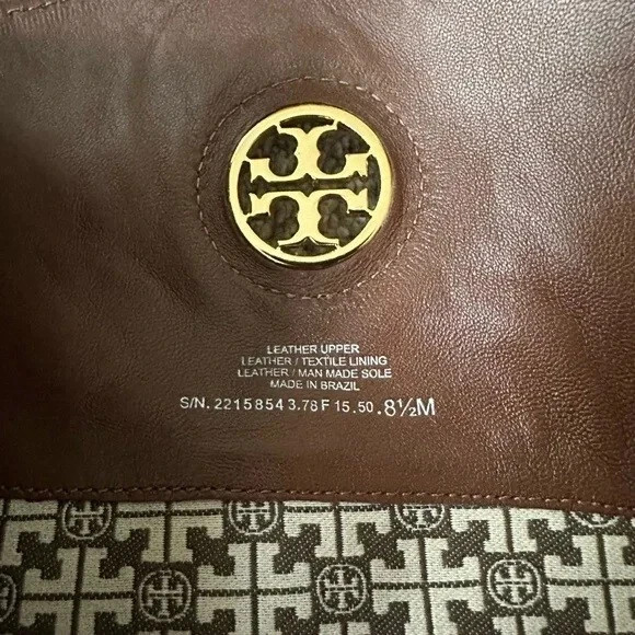 Tory Burch 8.5 Boots Brown Leather Full Zip Tall Knee High Junction Riding thumbnail 8