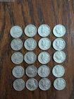 Lot of 20 1943 Silver Barber Dimes  2 D. 4 S. 14 No Mint Mark. Very Fine Coins