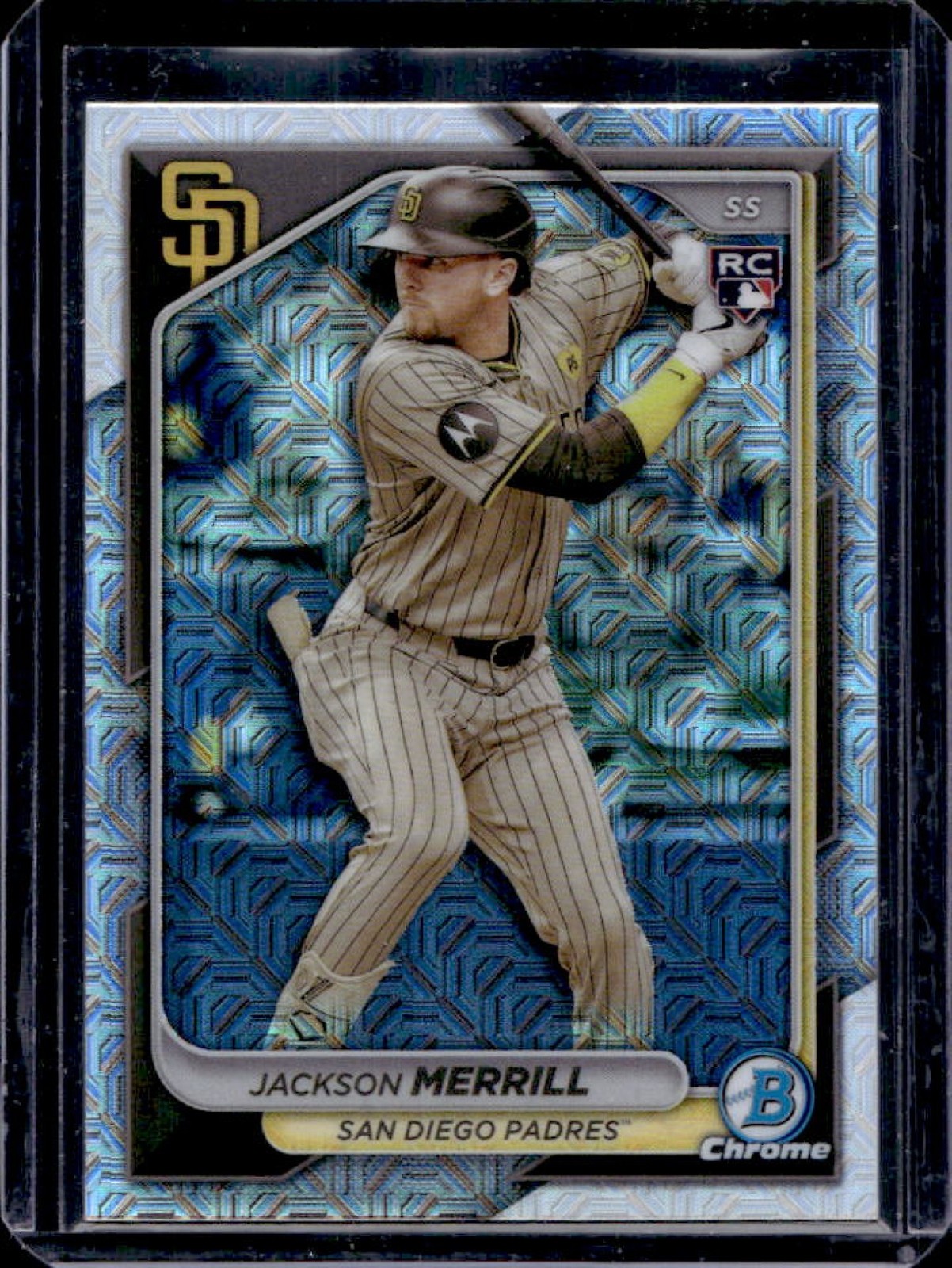 2024 Bowman Chrome Jackson Merrill Mega Box RC Refractor #27 Padres