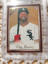 2019 Topps Gallery Eloy Jimenez GMA 8.5 NM-MT+ WOOD ROOKIE #147 (RC) White SOX 