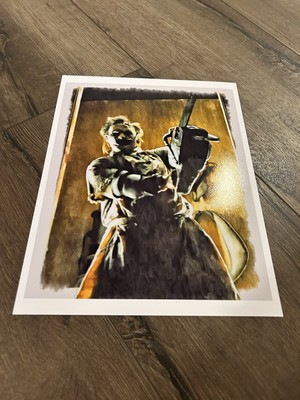 TEXAS CHAINSAW MASSACRE Art Print Photo 8  x 10  Poster LEATHER FACE Horror