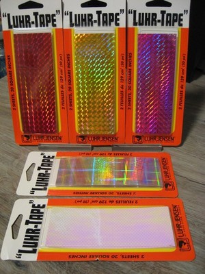 Luhr Jensen Tape Fishing Lures Spoons Flashers 2 Sheets Per Pack - Choose Colors