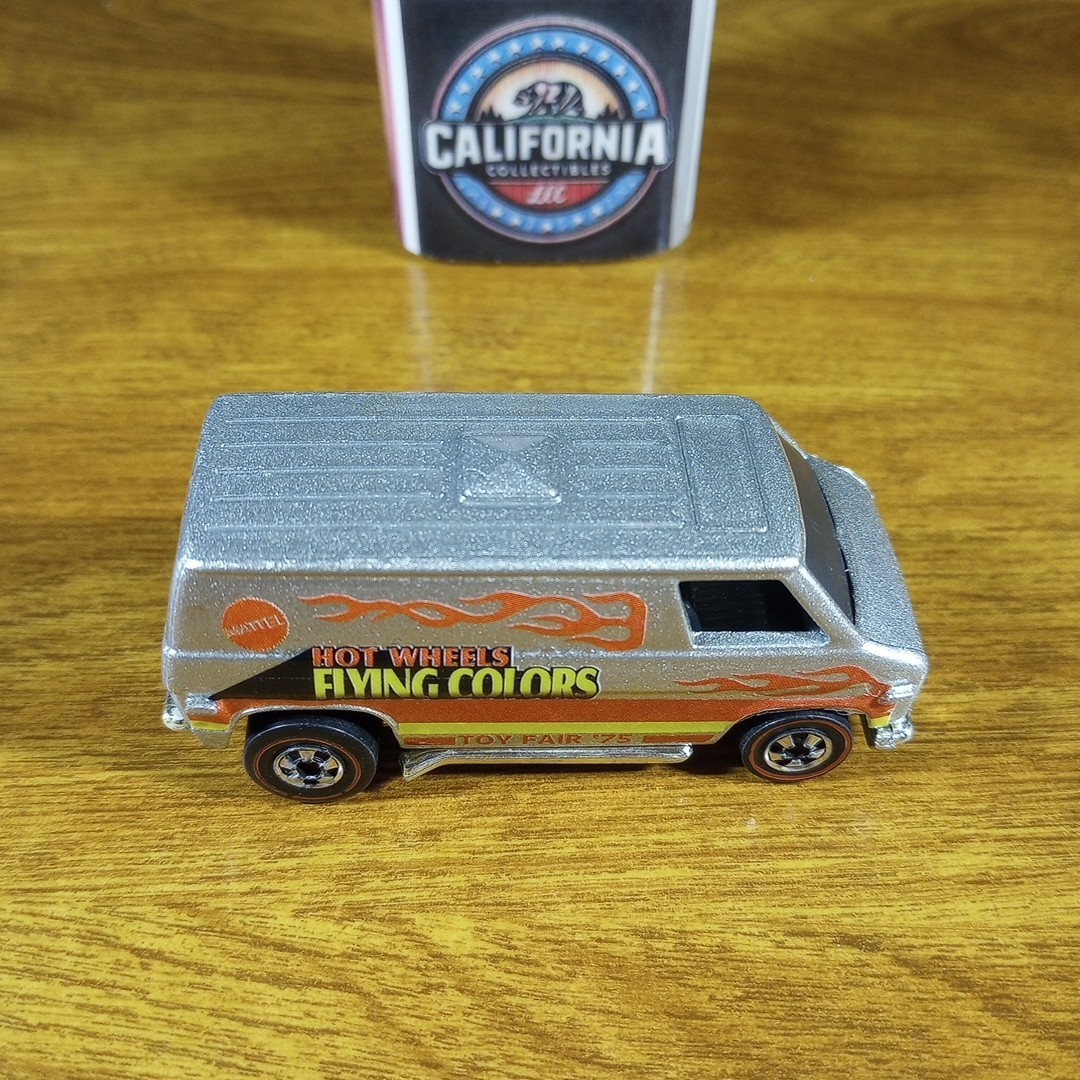ホットウィール　スーパーバン　レッドライン　香港製 HOT WHEELS REDLINE BLACK SUPER VAN WITH FLAMES 1974 MADE