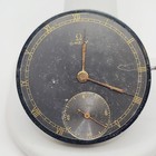 Vintage Omega 15 Jewel Pocket Watch Movement Black Dial Parts Repair Serial 9127 — photo 2