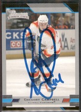 2003-04 Bowman Draft Picks Gregory Campbell #134 In Person Autograph RC Panthers