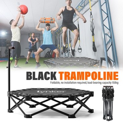 40'' Foldable Mini Fitness Trampoline Indoor Exercise Rebounder for Adults Kids