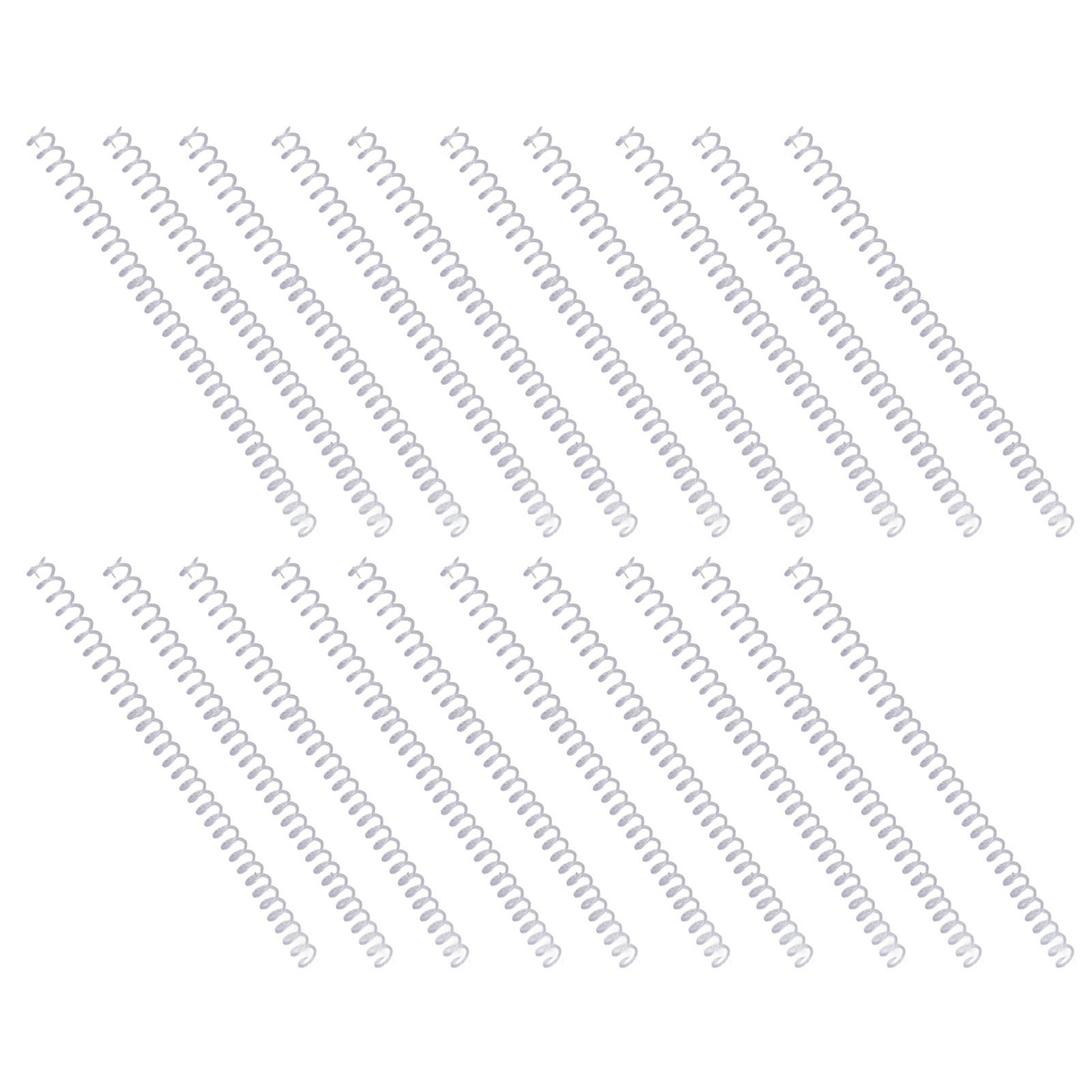20Pcs Spiral Binding Coils 30 Sheet ABS Plastic Spiral Binding Spines For