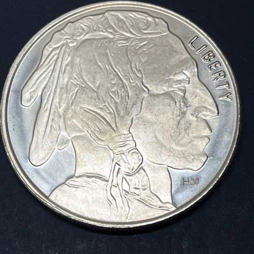 1 oz .999 Silver Buffalo Round HM Mint