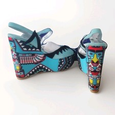 Terry de Havilland Authentic 2013 Totem Style Platform Heels Shoes Sz 38 NIB NEW