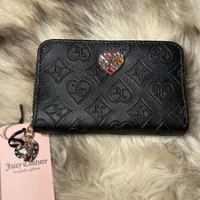 NWT Juicy Couture Glitz Out Multi Compartment Bifold Wallet - Liquorice Black