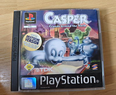 TDK Casper Friends Around the World PS1 PAL Deutsche Version Action USK 6