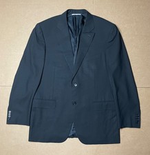 Canali 1934 Men  s 42R Travel Water Resistant Blazer Jacket Black Made In Italy