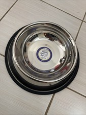 Vo-Toys 64oz. STAINLESS STEEL NON SKID NO TIP Dog Cat Pet Bowl Dish